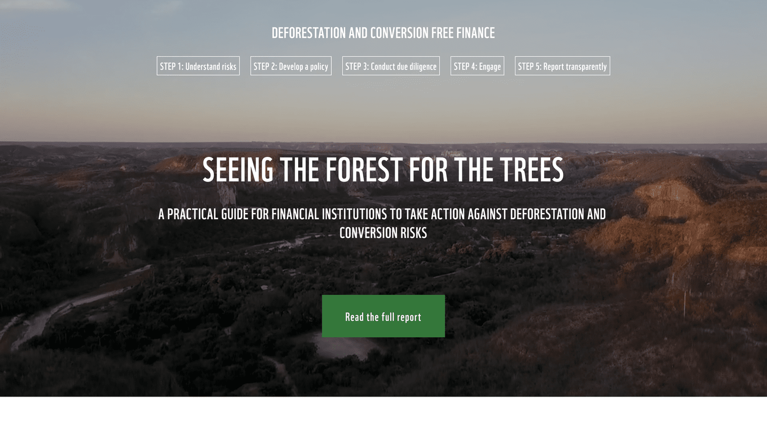 Deforestation and Conversion Free Finance website