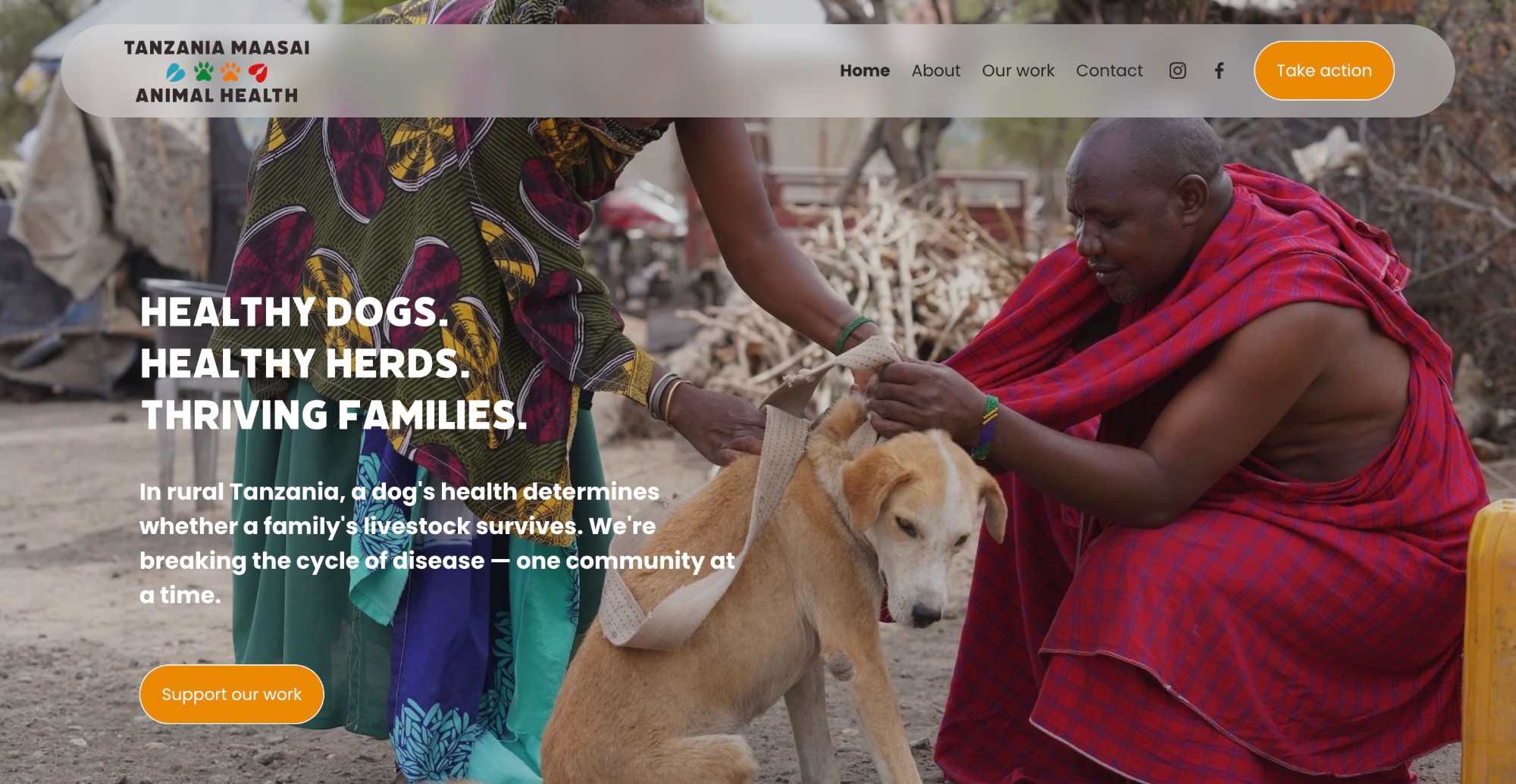 Tanzania Maasai Animal Health website