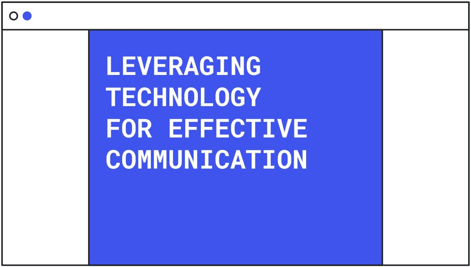 Technology for Communication training